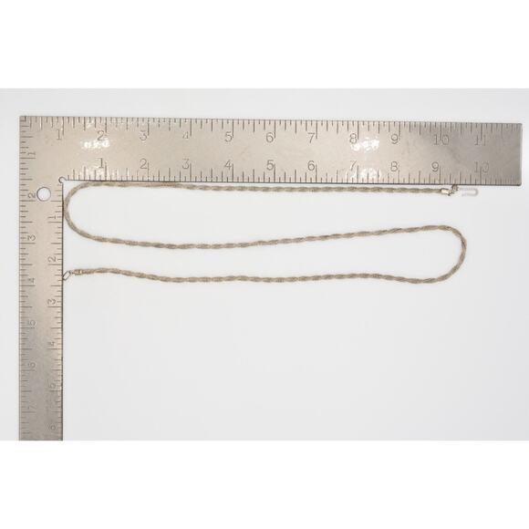 Trifari Vintage Chain Necklace Mesh Twisted Rope Silver Tone Signed 1970s Bin6B - Picture 12 of 12